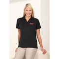 Horizontal Textured Women's Polo Shirt (XS-3XL)